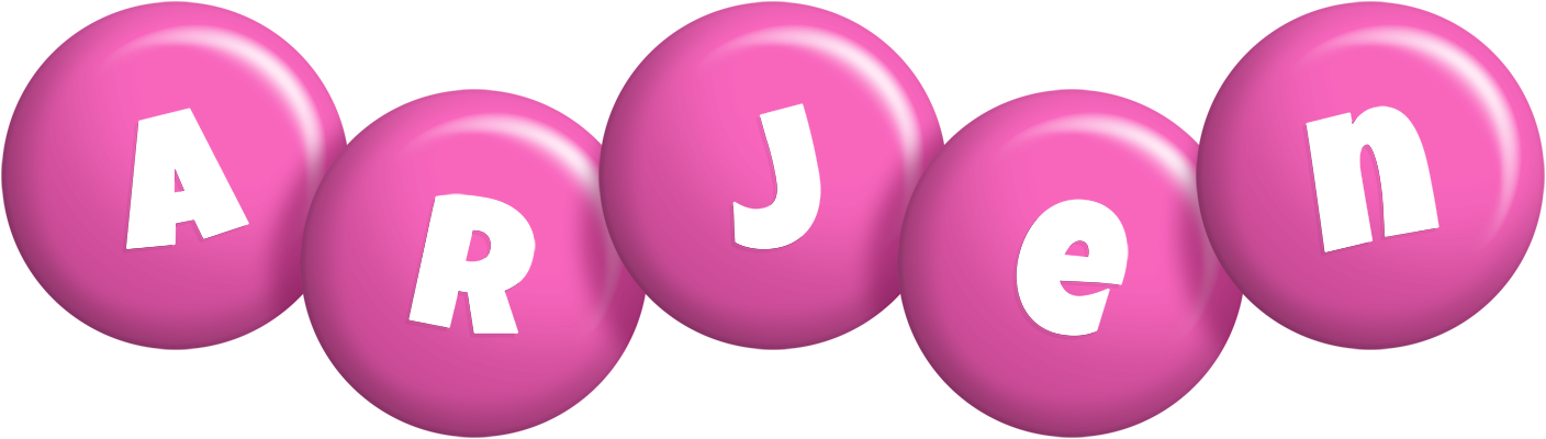Arjen candy-pink logo