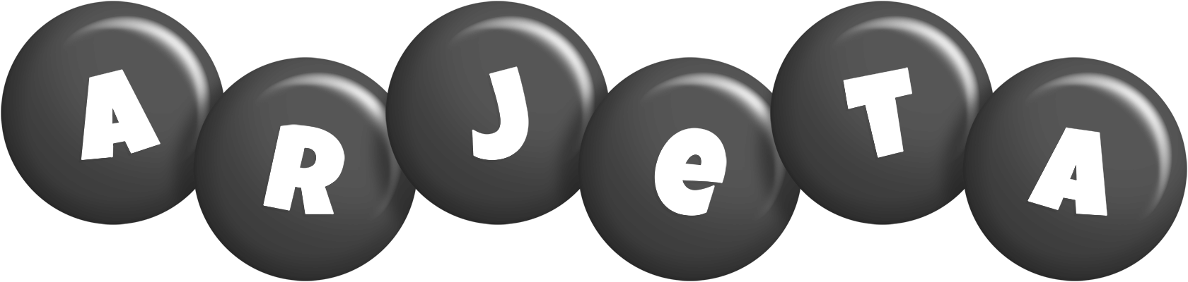 Arjeta candy-black logo
