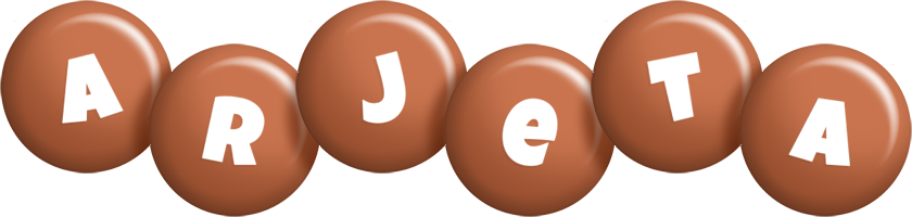 Arjeta candy-brown logo