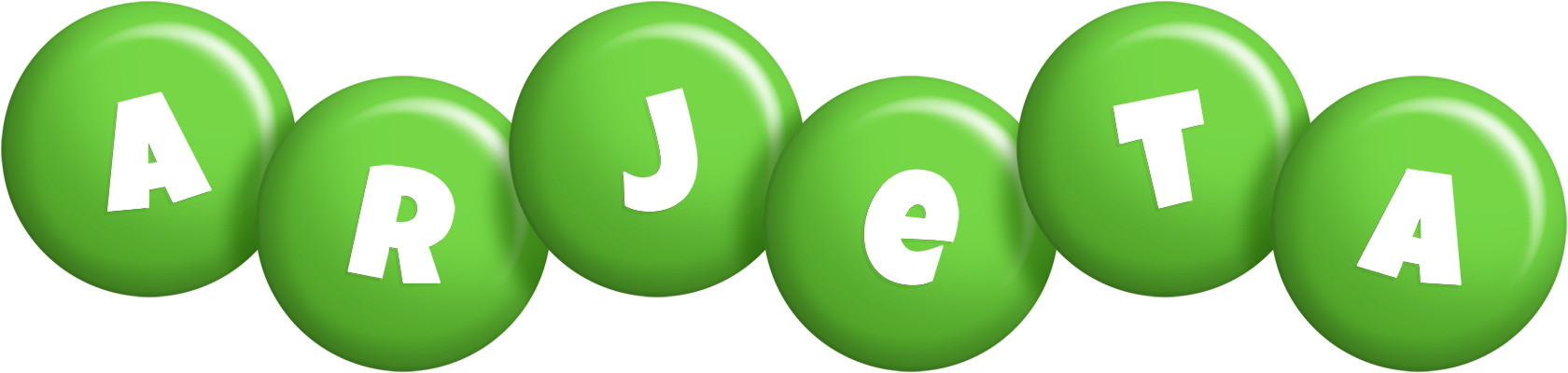 Arjeta candy-green logo