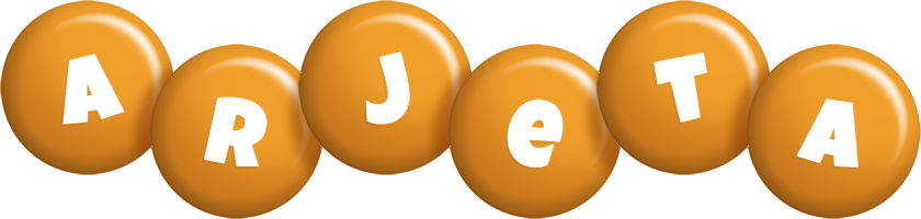 Arjeta candy-orange logo