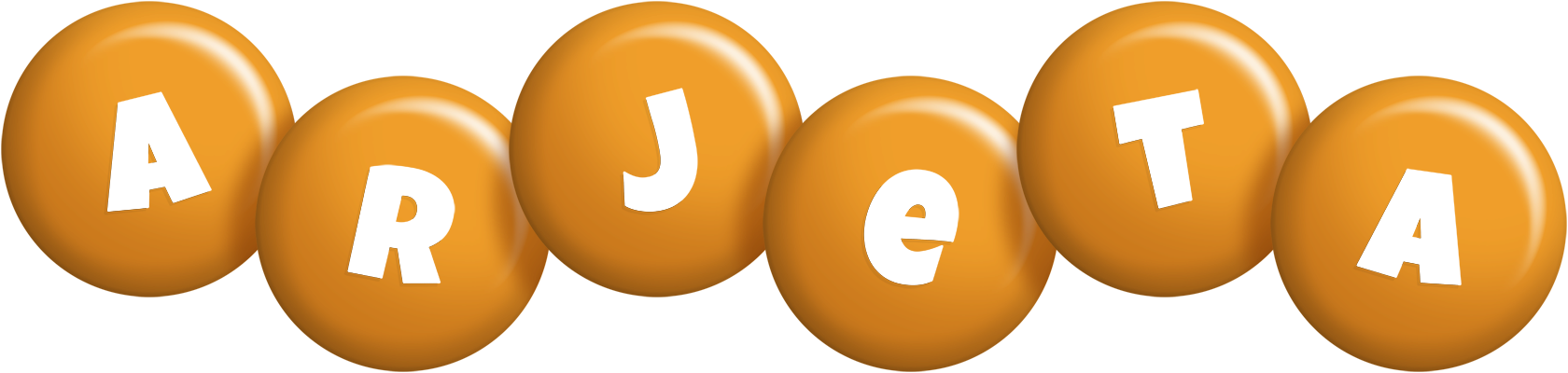 Arjeta candy-orange logo