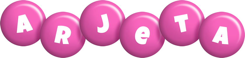 Arjeta candy-pink logo