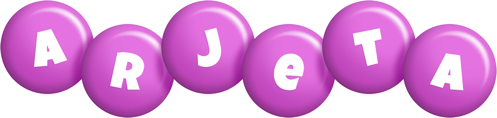 Arjeta candy-purple logo