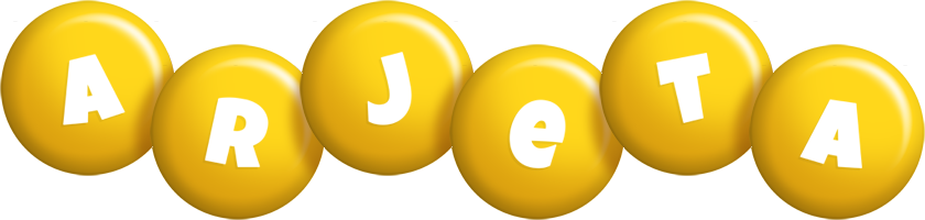 Arjeta candy-yellow logo