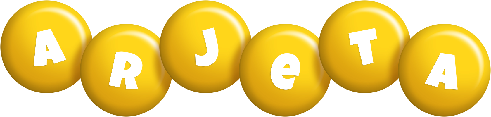 Arjeta candy-yellow logo