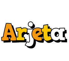 Arjeta cartoon logo