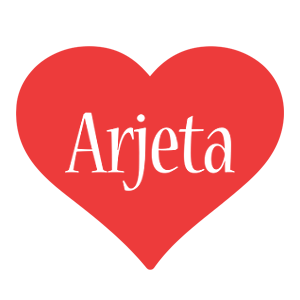 Arjeta love logo