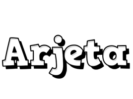 Arjeta snowing logo