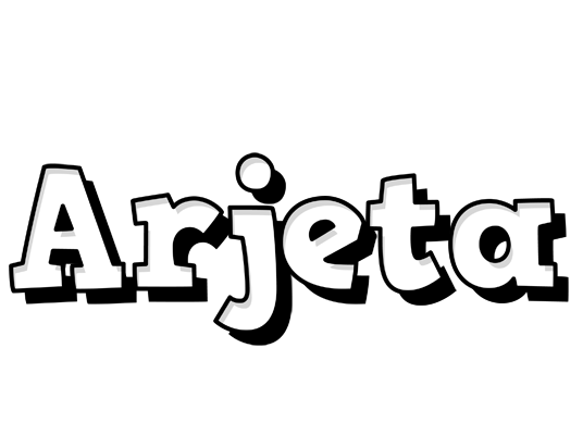 Arjeta snowing logo