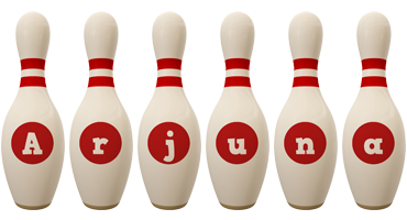 Arjuna bowling-pin logo