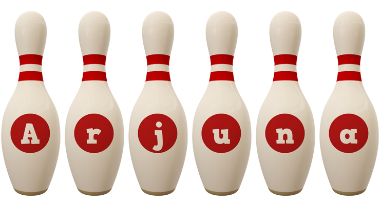 Arjuna bowling-pin logo