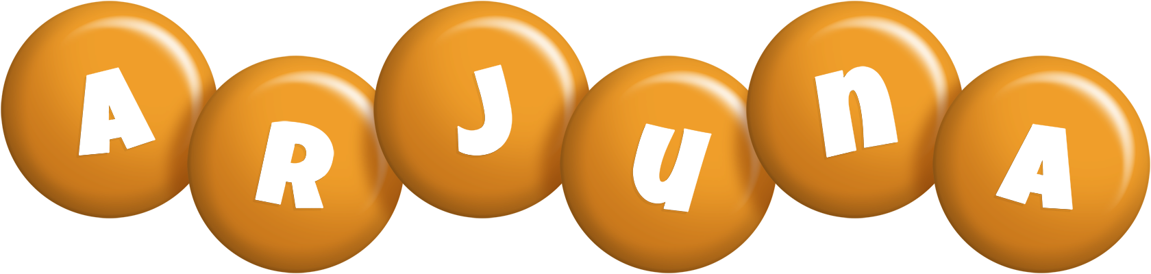 Arjuna candy-orange logo