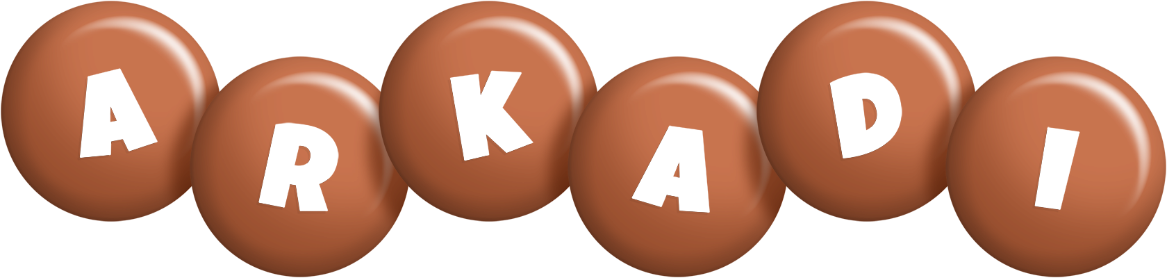 Arkadi candy-brown logo