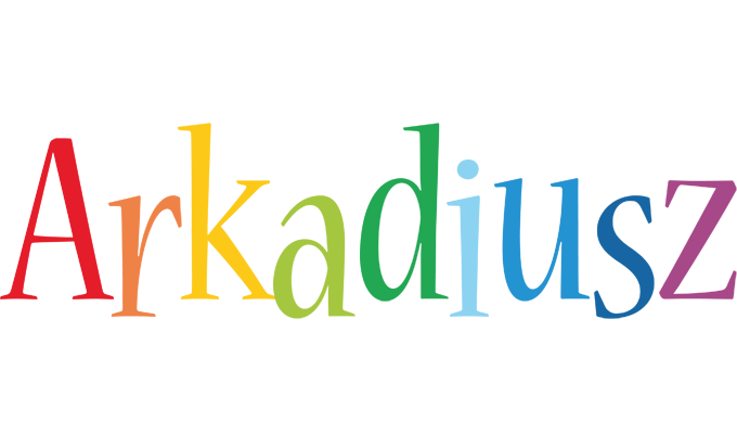 Arkadiusz birthday logo