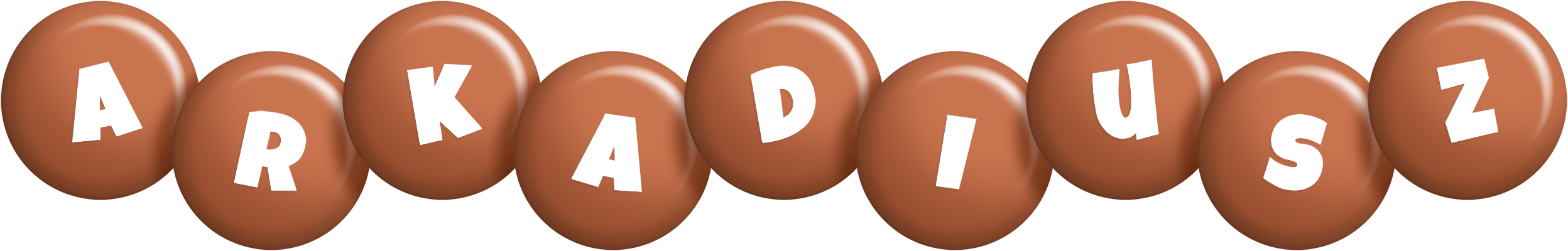 Arkadiusz candy-brown logo
