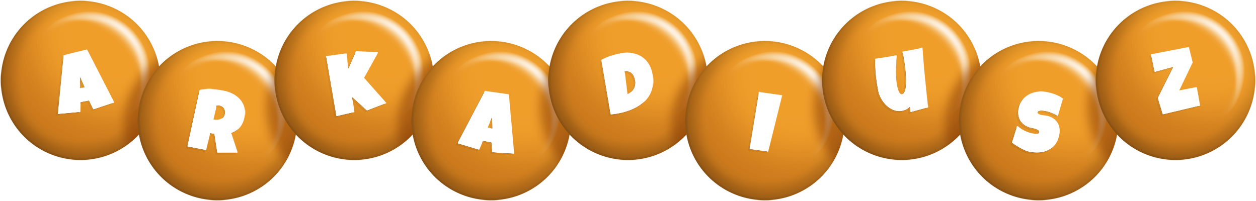 Arkadiusz candy-orange logo