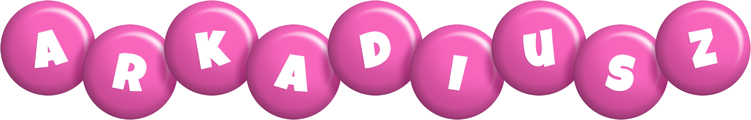 Arkadiusz candy-pink logo