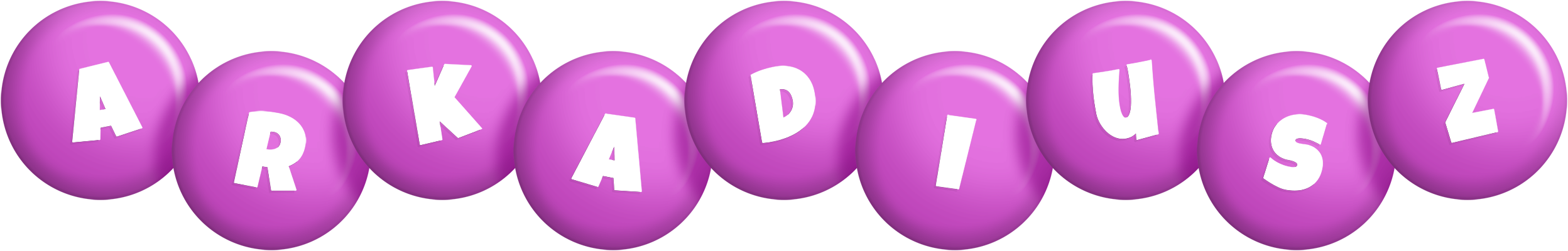 Arkadiusz candy-purple logo