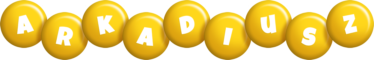 Arkadiusz candy-yellow logo