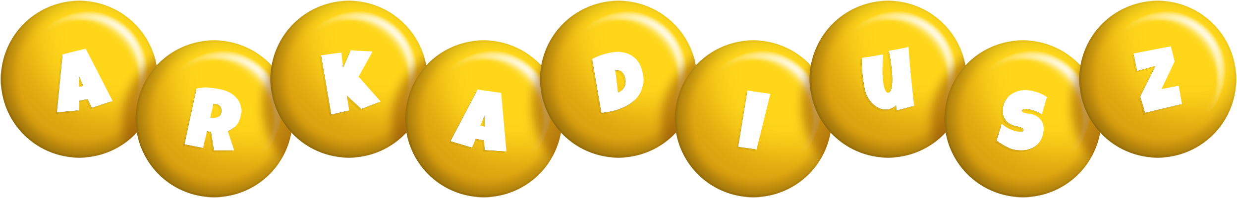 Arkadiusz candy-yellow logo