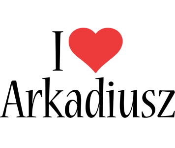 Arkadiusz i-love logo