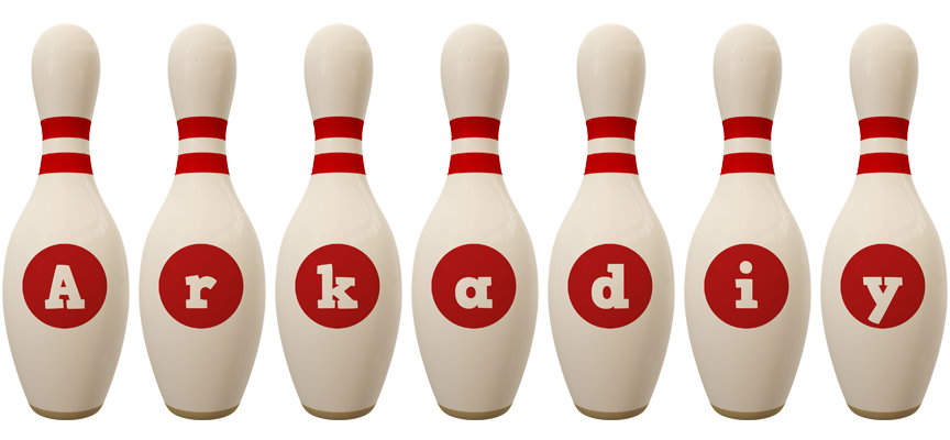 Arkadiy bowling-pin logo