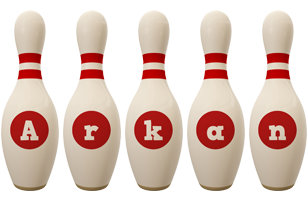 Arkan bowling-pin logo
