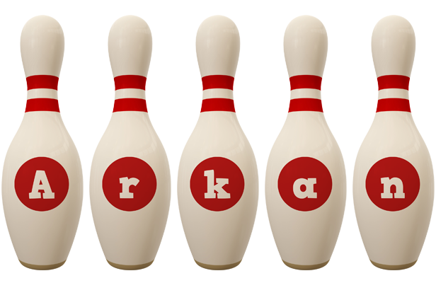Arkan bowling-pin logo
