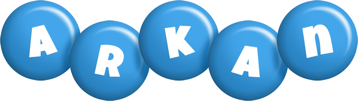 Arkan candy-blue logo