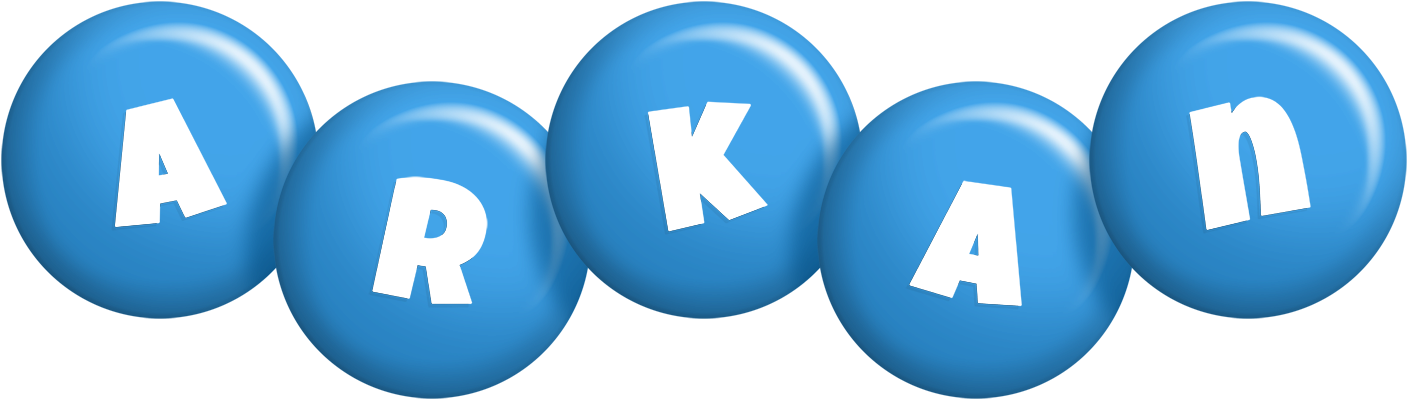 Arkan candy-blue logo