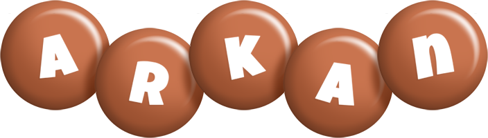 Arkan candy-brown logo