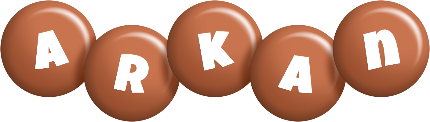 Arkan candy-brown logo