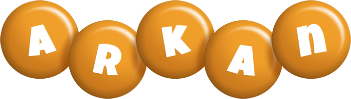 Arkan candy-orange logo