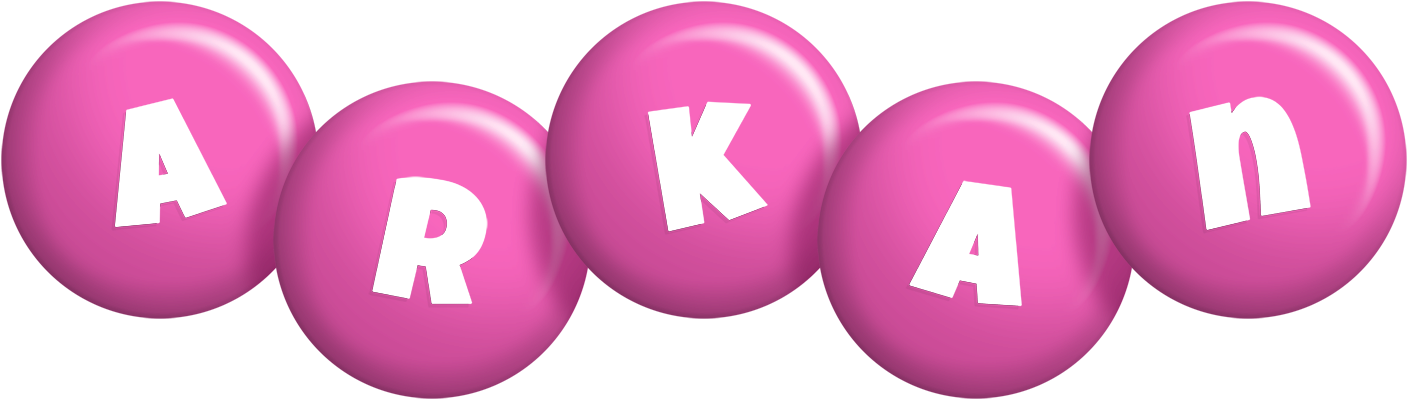 Arkan candy-pink logo