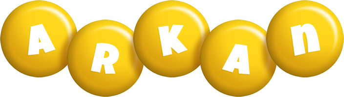 Arkan candy-yellow logo
