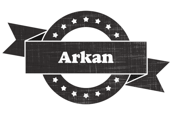 Arkan grunge logo