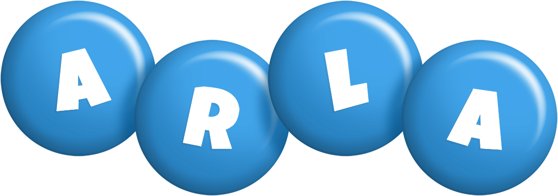 Arla candy-blue logo