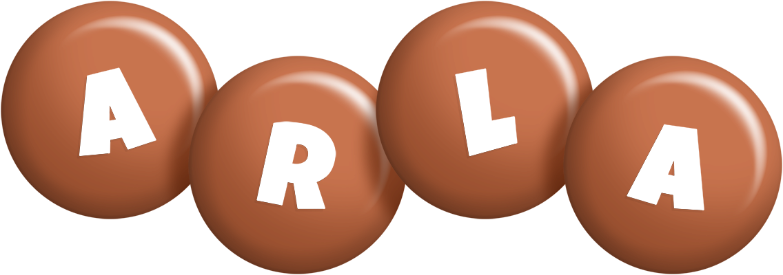 Arla candy-brown logo