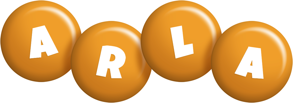 Arla candy-orange logo