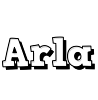 Arla snowing logo