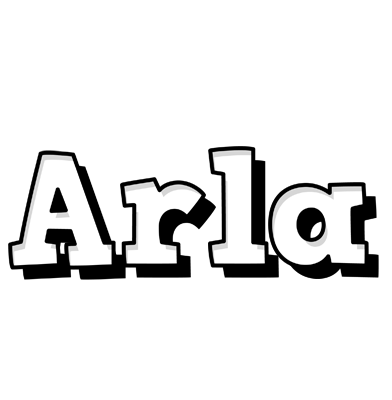 Arla snowing logo