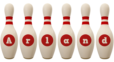 Arland bowling-pin logo