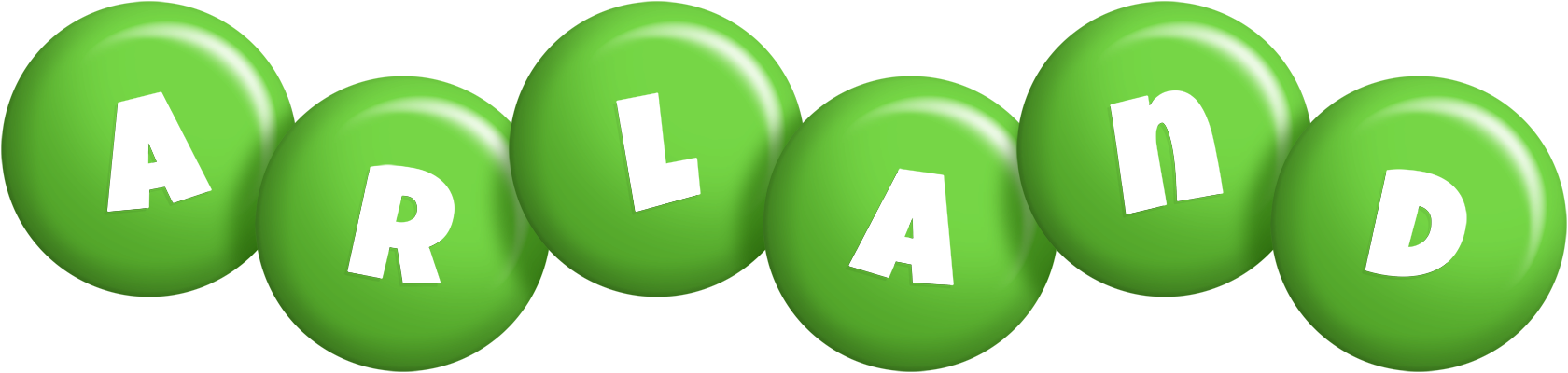 Arland candy-green logo