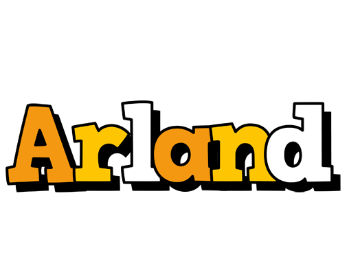 Arland cartoon logo