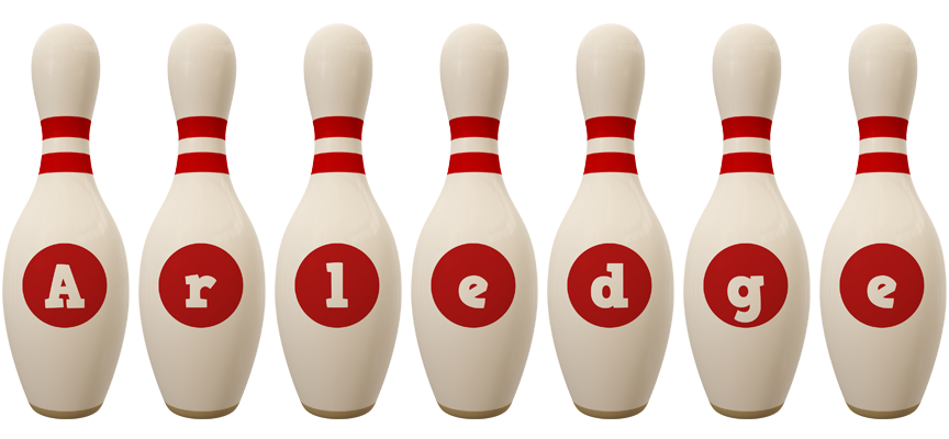 Arledge bowling-pin logo