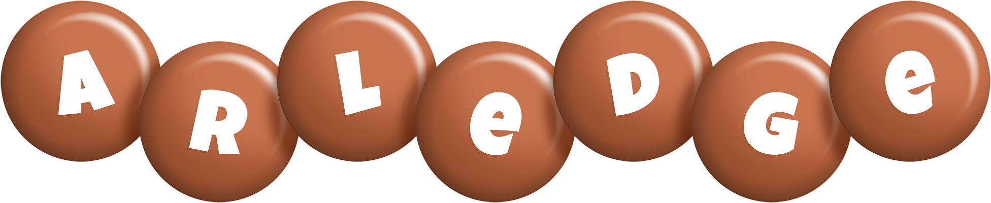 Arledge candy-brown logo