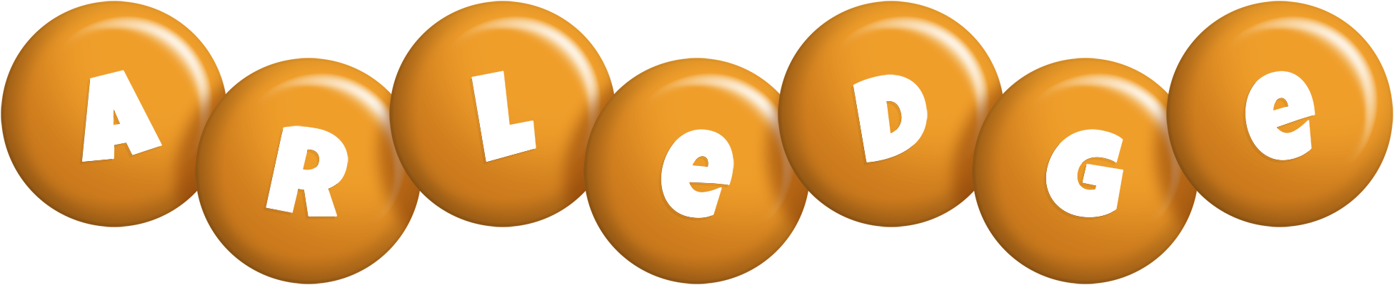 Arledge candy-orange logo