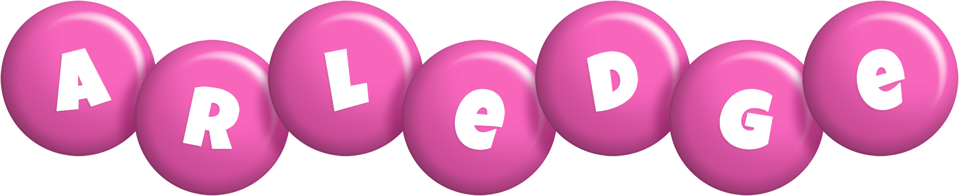 Arledge candy-pink logo