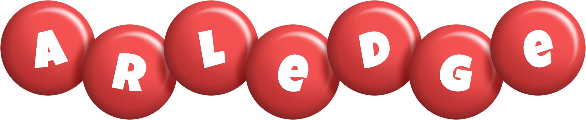Arledge candy-red logo